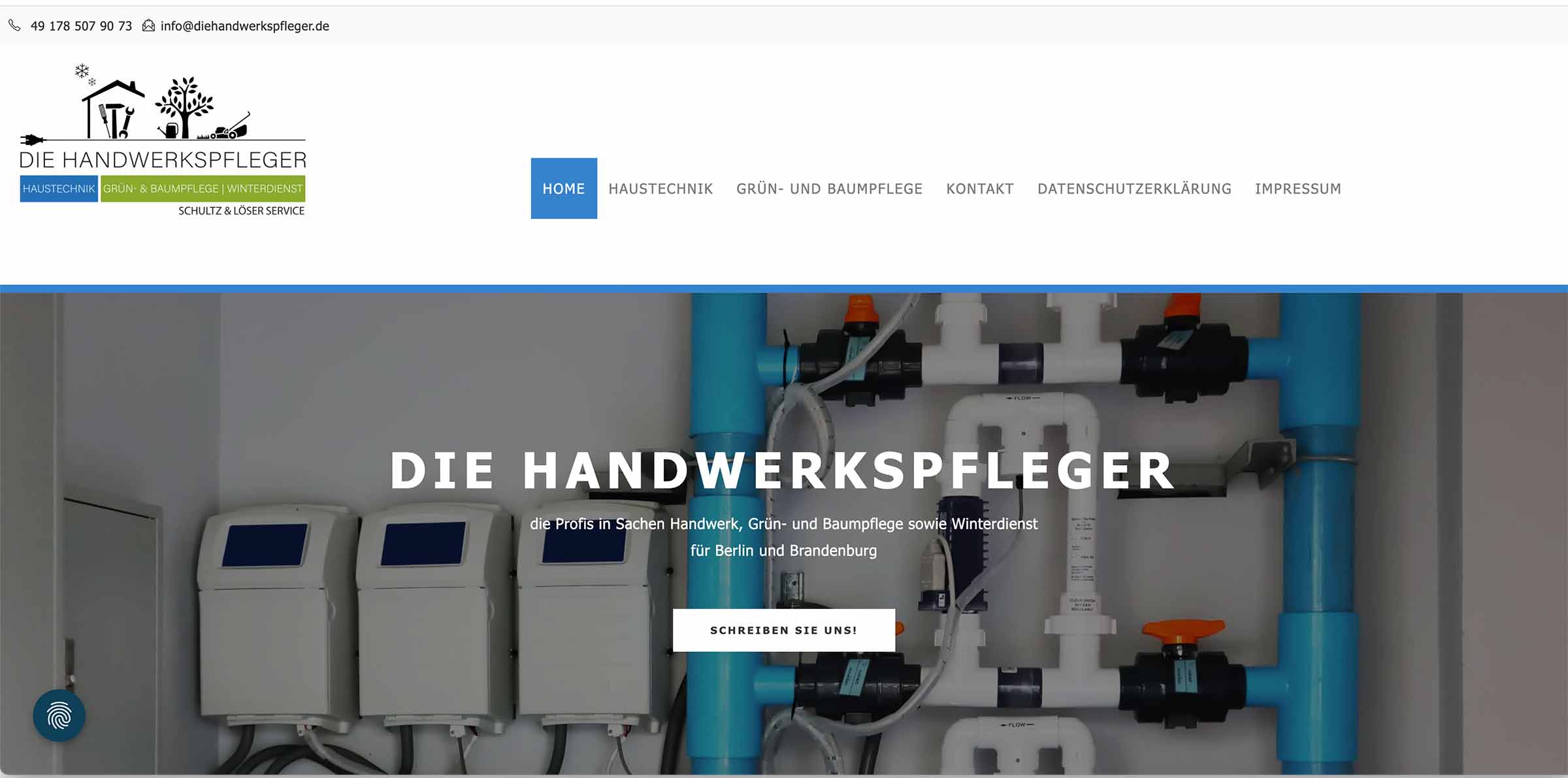 Die Handwerkspfleger, Referenz von Grafikspot