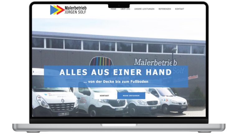 Screen Malerbetrieb Solf