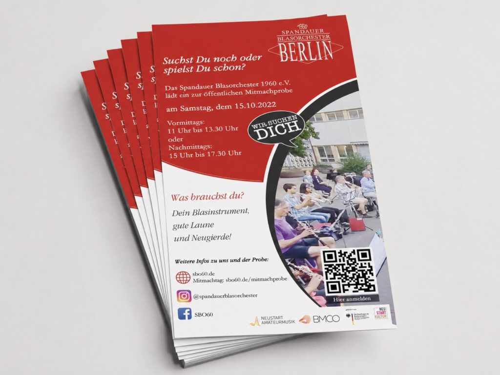 Flyergestaltung aus Falkensee-Berlin Spandau