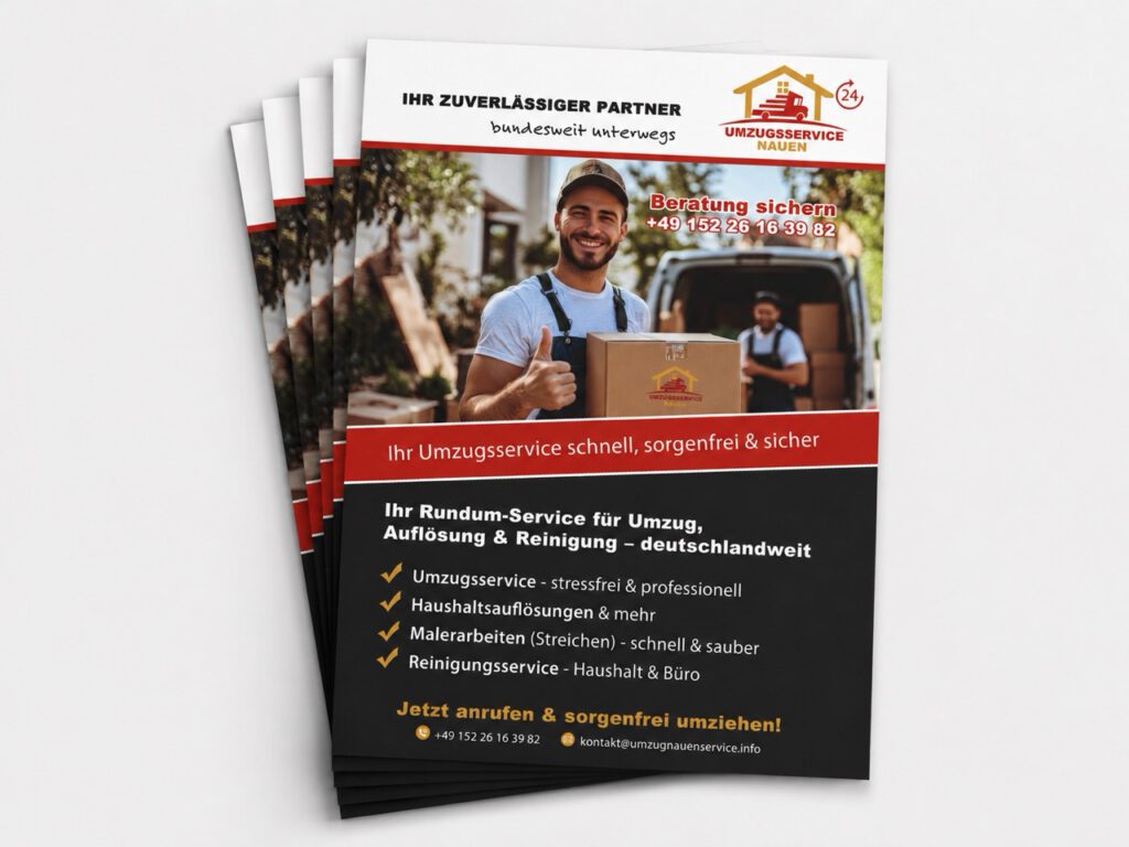 Flyergestaltung im Format DIN A5