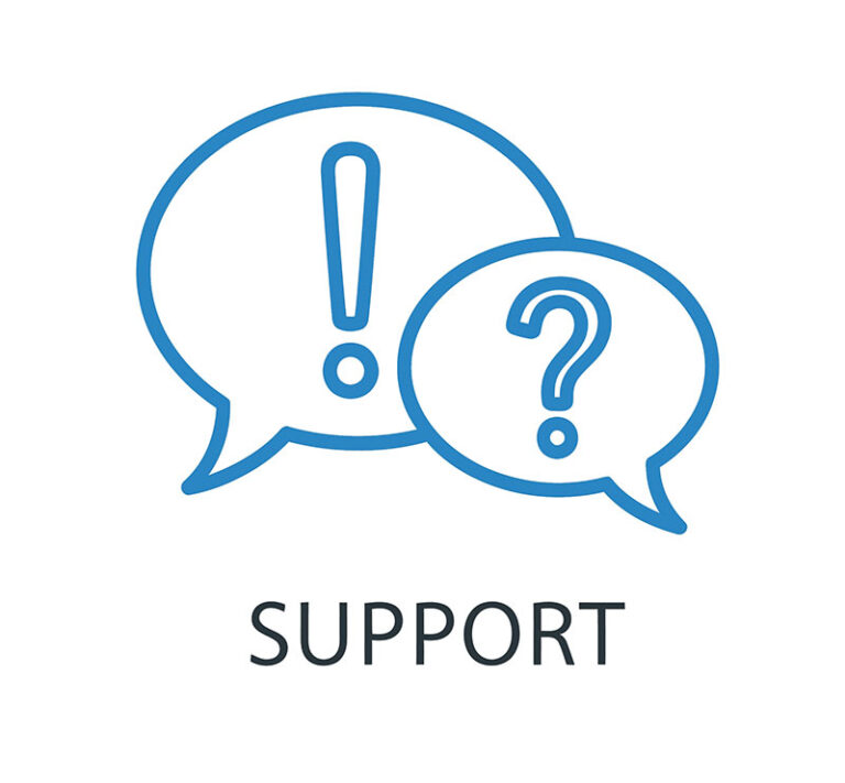 Support & Hilfe Website,